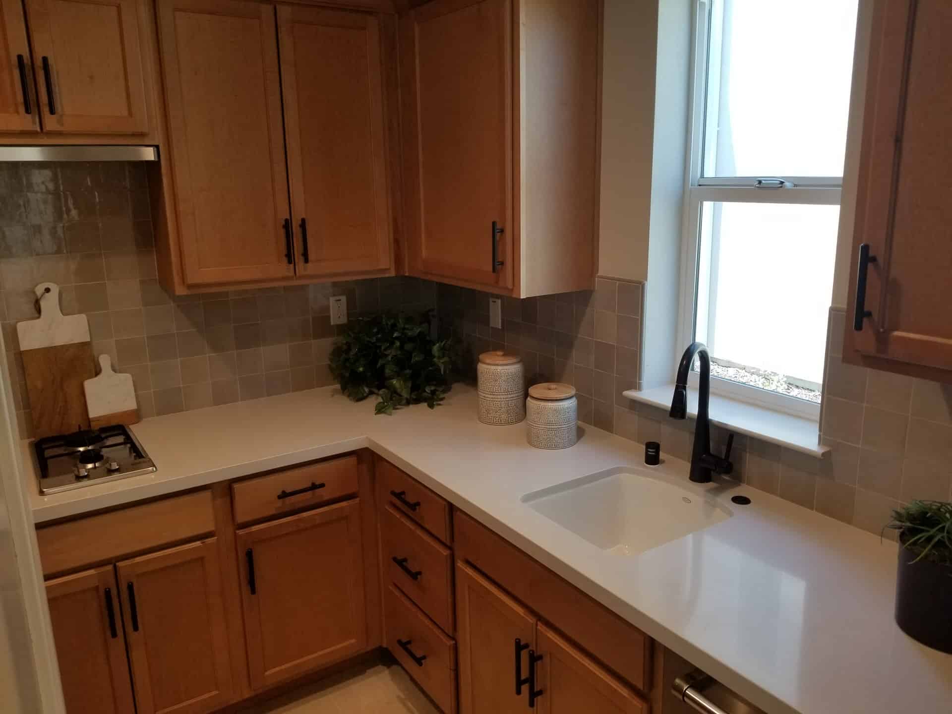 Kitchen Backsplash Tile Installation #1